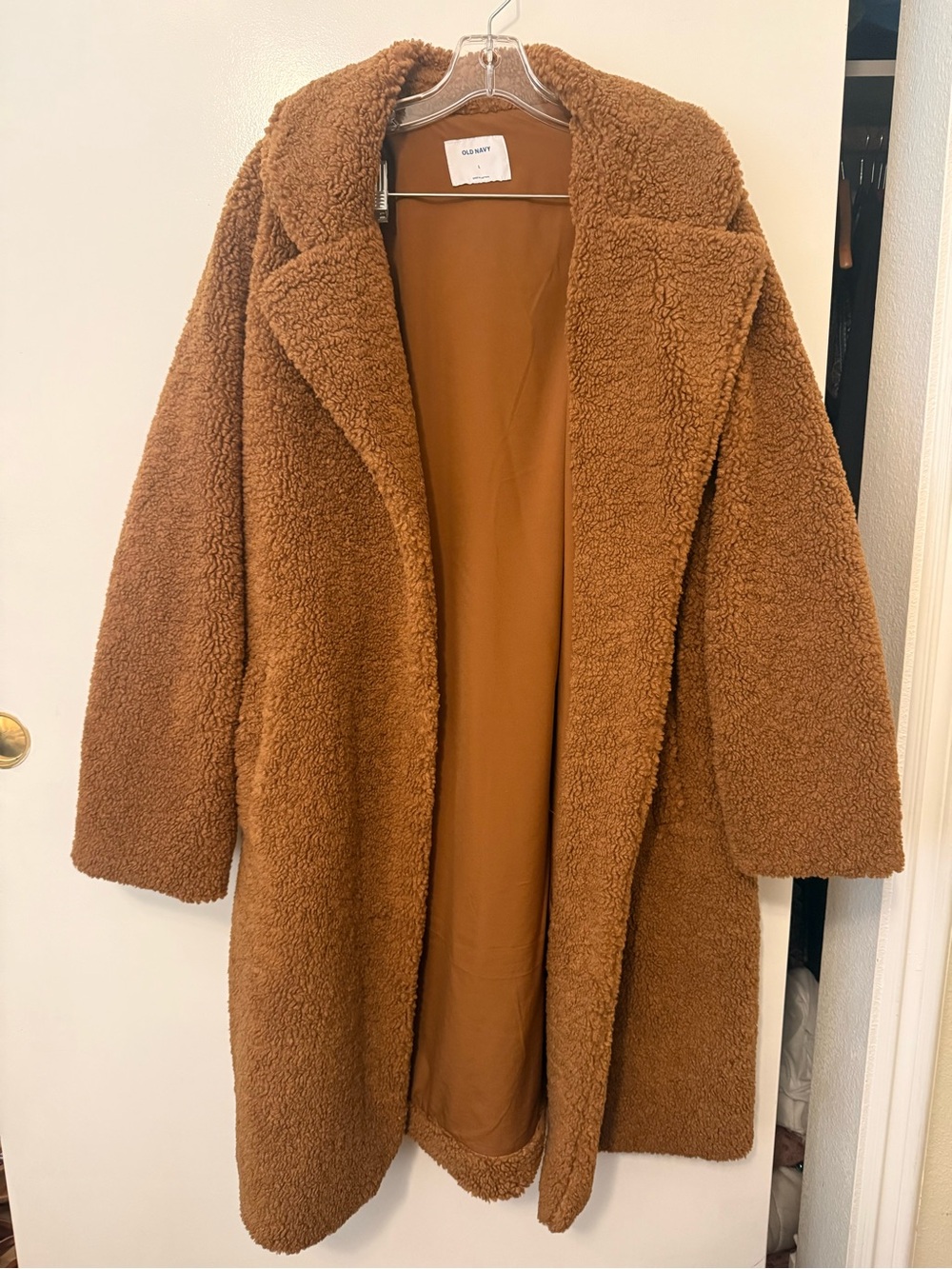 Old Navy Chestnut Brown Teddy Coat